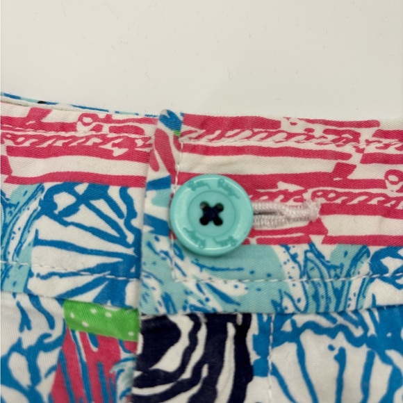 Lilly Pulitzer Walsh short summer remix patch cotton 3 inch inseam shorts size 0 - Picture 6 of 15